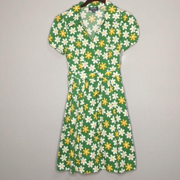 retro flower dress
